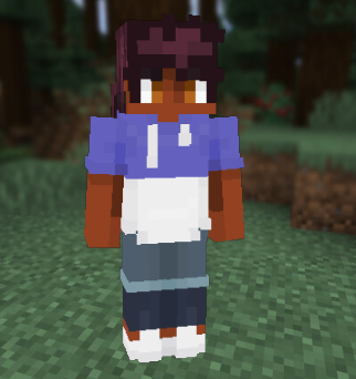 thinkingluz's tweet photo. Another different post here, lol. This time, I just want to share the Luz's skin I made for Minecraft! You're all free to use it :D

The download link is below, and the skin is the Alex type (aka slim arms). https://t.co/TkuAVwDEGp