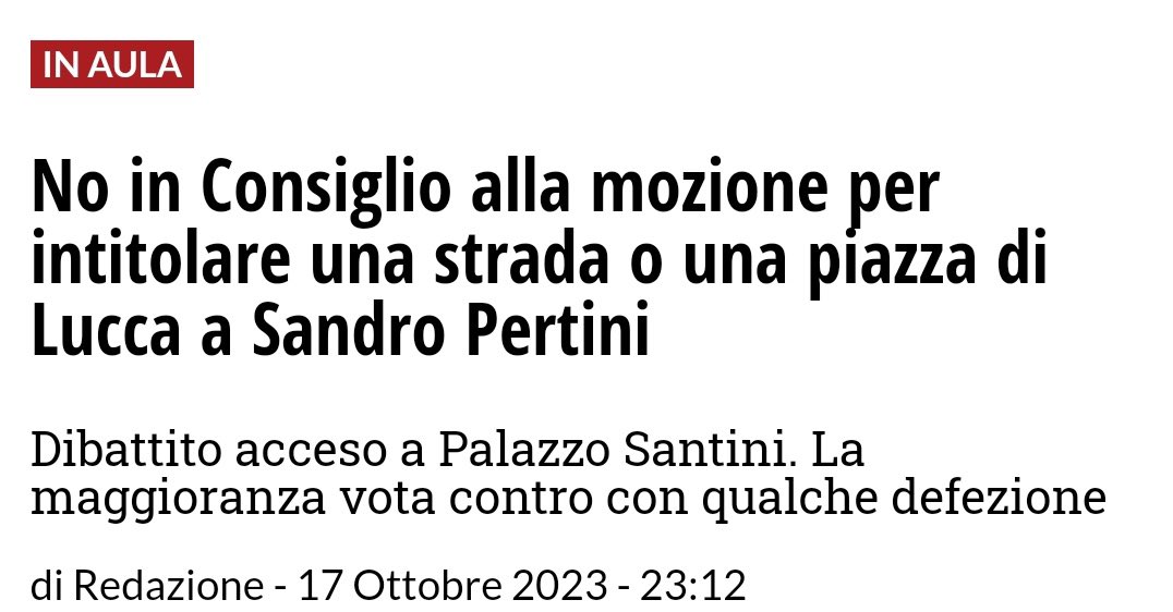 Vergogna a Lucca