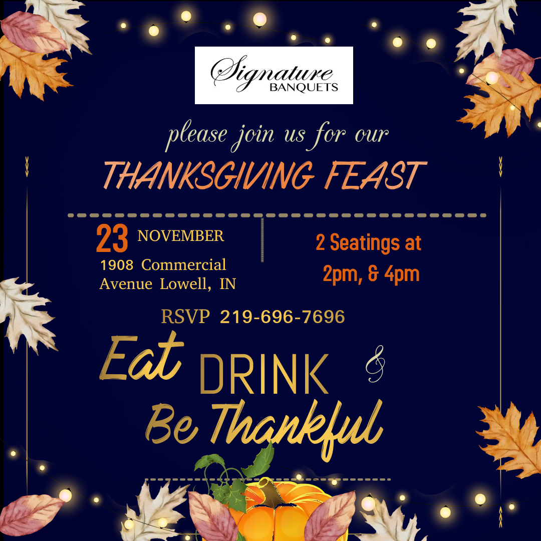 SignatureLowell's tweet photo. 🍂 Join us for a Thanksgiving Brunch Extravaganza at Signature Banquets! 🍁

📆 Date: November 23rd
🕑 Seatings: 2pm &amp; 4pm (Staggered for shorter wait times)
This Thanksgiving, skip the mess and stress! Let Signature Banquets handle the hard work while you savor a bountiful... https://t.co/MIoZNGMV3S