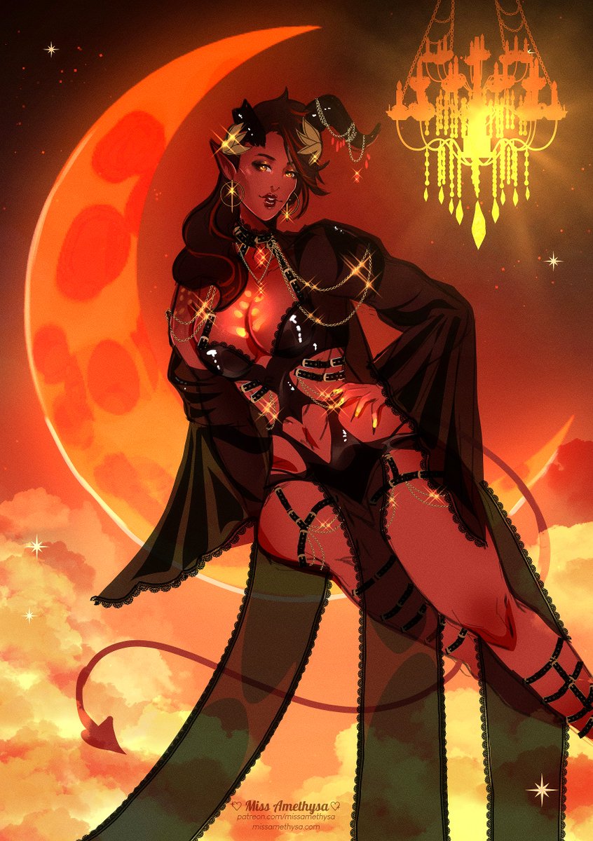 MissAmethysa's tweet photo. Celestial Karlach ✨❤️‍🔥
#BaldursGate3 #BaldursGate3Fanart https://t.co/MFvaI1G9NU