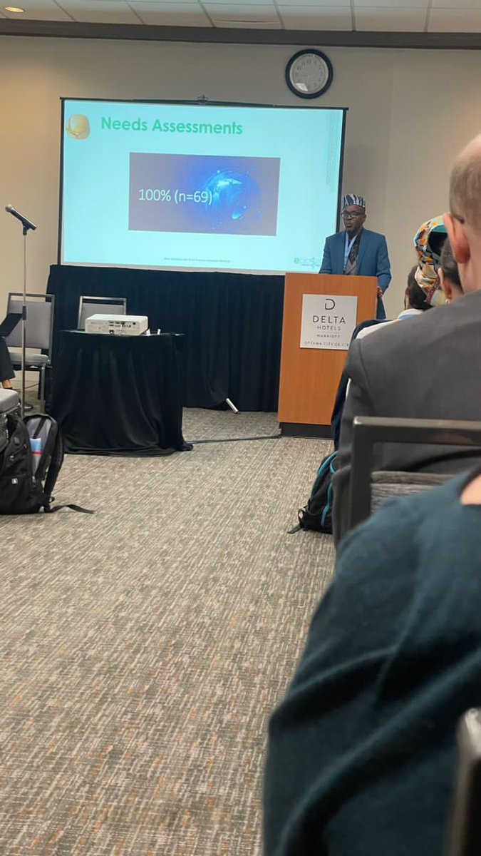 ebase_africa's tweet photo. .@ebase_africa Team Lead @okwen today at #WWGS2023 presented on  a responsive evidence system for African Policy needs. He was in a panel with #Zeenat and @Laurenz_ml . 
#EIDM
#Ottawa2023
@CampbellReviews @WWGS2023
@Africa_evidence @EducEndowFoundn @MastercardFdn @CanadaCameroon https://t.co/bfC3Q7bThL