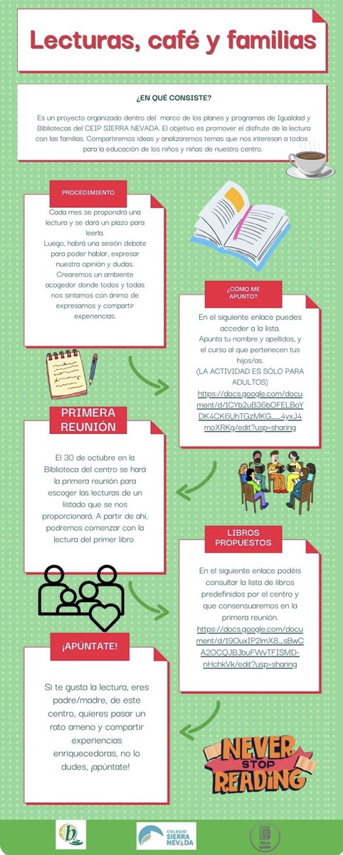 Os esperamos el lunes 30 de octubre a las 18h en nuestra biblioteca <a href="/AmpaNieve/">Ampa La Nieve</a> <a href="/BECREAGR/">Red BECREA Granada</a> <a href="/MariaJoseBaza/">Maria Jose Martin</a>