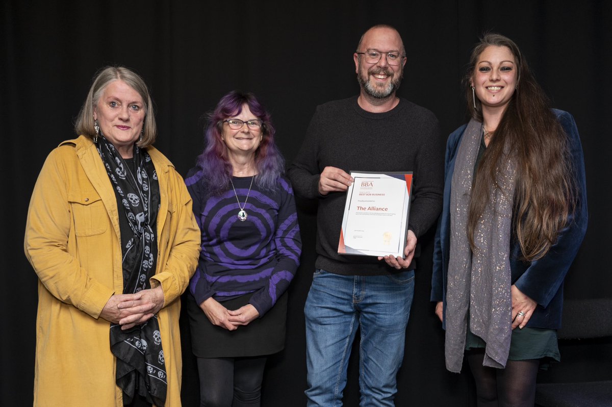 We won! Best business to business at the BBA Awards 23

Amazing news, thanks so much to everyone involved and to our community for supporting us 
(And of course to <a href="/LizHensonPhoto/">Liz Hall</a> for the fabulous pic) 

🎉🥳🍾🙌🍻

#bacup
#bacupbusiness
#rossendale
#awards
