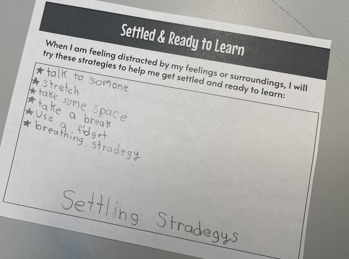 barrcaveclass's tweet photo. Another super dyad mtg yesterday! 
I ❤️using the @ApertureEdu lesson “Settled + Ready To Learn” w/ @rulerapproach to identify distracting feelings, discuss how they may impact us, &amp; prepare to regulate them using personalized strategies. So empowering for learners! #johnsonpride https://t.co/fnIRhLLt4b
