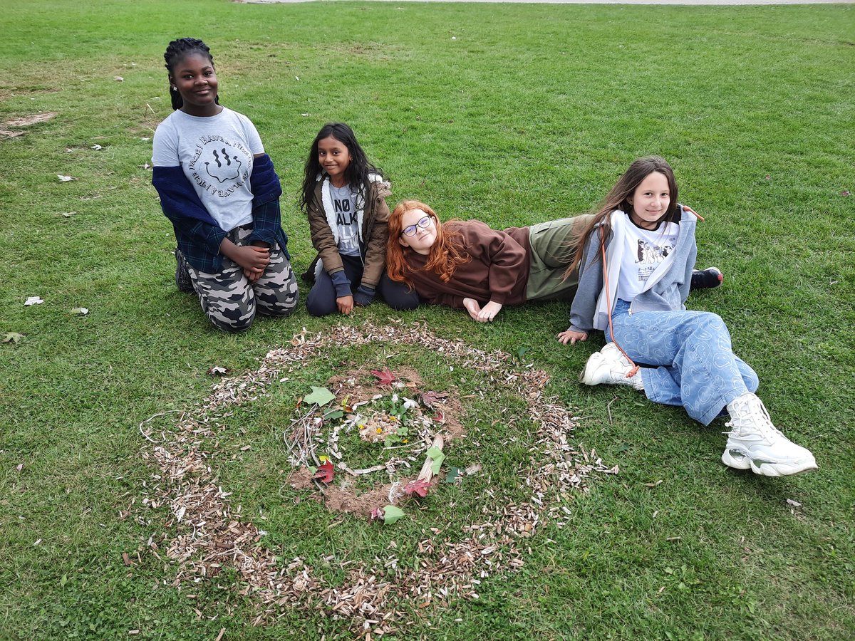 dpfast's tweet photo. Today was Take Me Outside Day! We had a blast creating Environmental Art inspired by Andy Goldsworthy. Outdoor learning really brings out the teamwork and creativity in students.  @FitchSchool @dsbn https://t.co/IpPJfmd9Xq