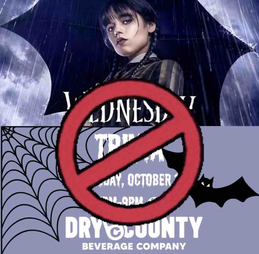 Hey everyone! Tonight we have to cancel our Wednesday Adams trivia. Our host had to cancel due to very unfortunate circumstances, this will be rescheduled! The taproom is still open till 10:30 pm. Cheers and see y’all soon this spooky season! 🍻🕸️🎃