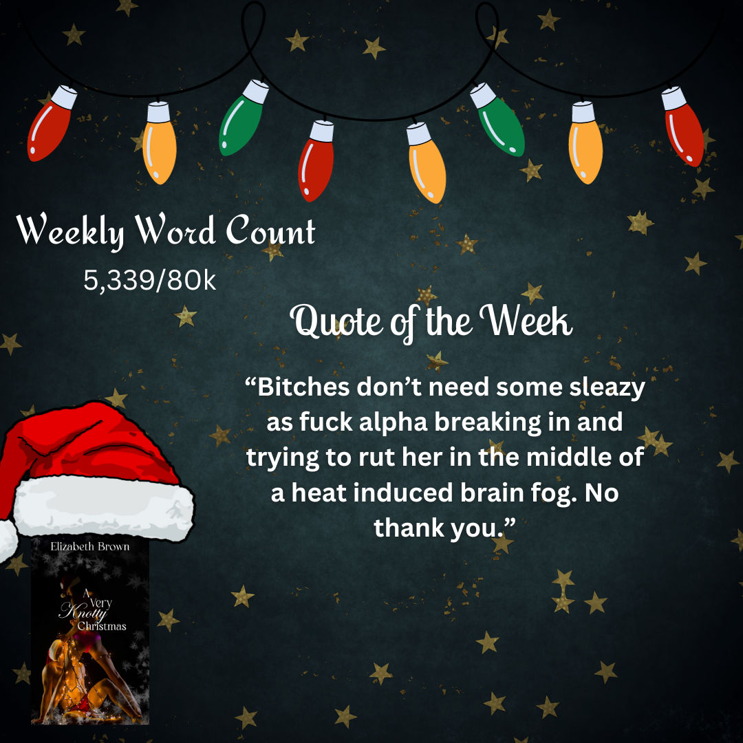 A Very Knotty Christmas is a paranormal omegaverse. It will be releasing in December just in time to give you a very smutty holiday! 
I seriously think that you guys will love Seanna and Jericho. It's enemies-to-lovers with an age gap.