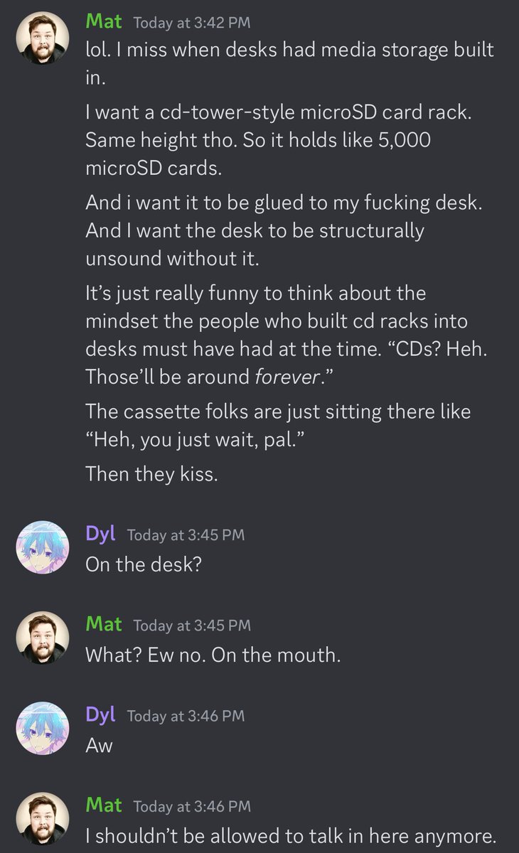 Remember when CD towers were built directly into desks?