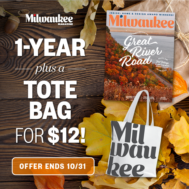 Cozy up with a copy of Milwaukee Magazine! Subscribe now and get a free tote bag, all for just $12. 🍂  Subscribe at ow.ly/GY2r50PYm6o #milwaukeemag