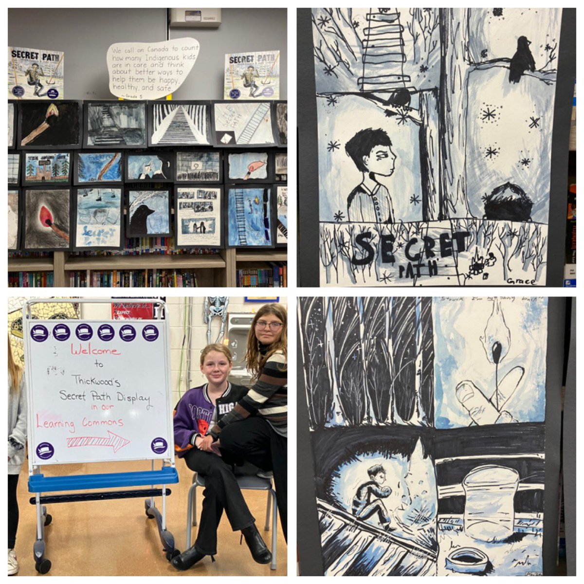 Secret Path week has provided an opportunity for @thickwoodArts to share their understanding of the calls to action through art. @FMPSD #thankyou @downiewenjack @AthabascaTC @ATA_IEC