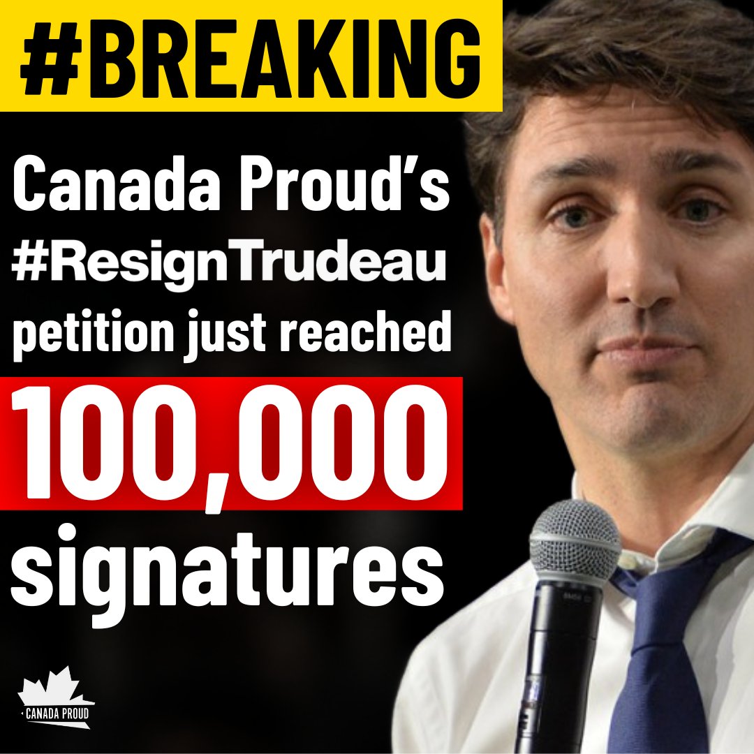 Canadians are sick of Trudeau's tyranny. Canadians are sick of Trudeau's corruption. This is the proof.

Join our movement to save Canadian democracy by forcing Trudeau to RESIGN! Sign our petition: ResignTrudeau.ca
