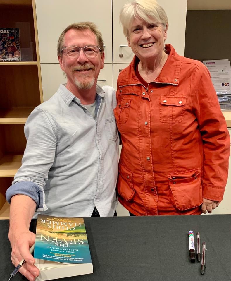 Chris Hammer (with my friend Rosalie) promoting ‘Seven’ - a great read, a lovely man (chrishammerauthor.com)