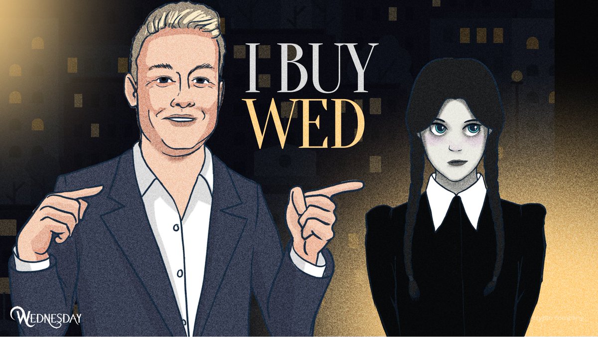 ThingTokenVip's tweet photo. WOW ๐คฉ @elonmusk buy $WED
#Wednesdaytoken #Wednesday #WednesdayInu #Binance https://t.co/0T53KMTBjc