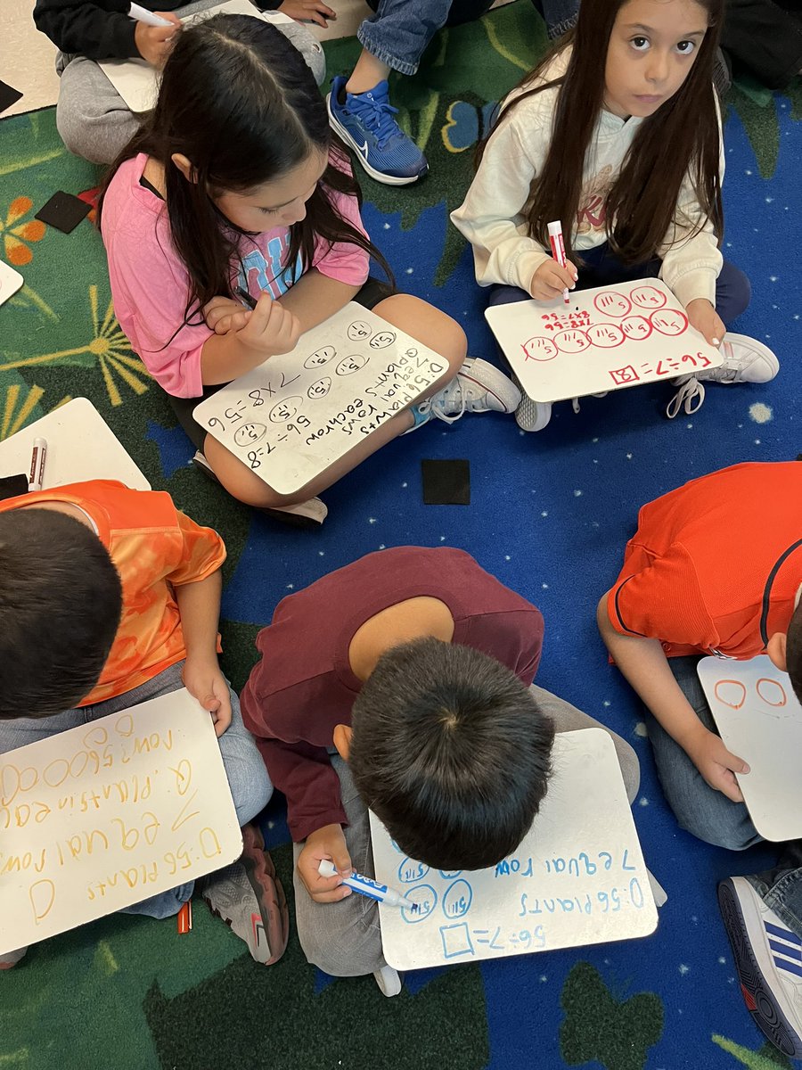 MackenzieW7911's tweet photo. 3rd graders at South Belt are starting to learn about division! #PISDMathChat https://t.co/salhK3JV37