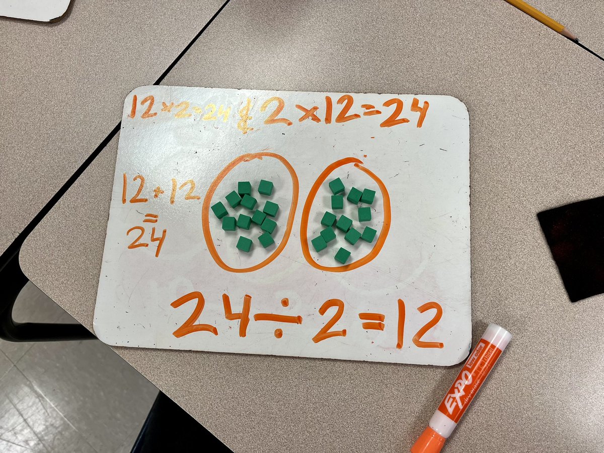 MackenzieW7911's tweet photo. 3rd graders at South Belt are starting to learn about division! #PISDMathChat https://t.co/salhK3JV37