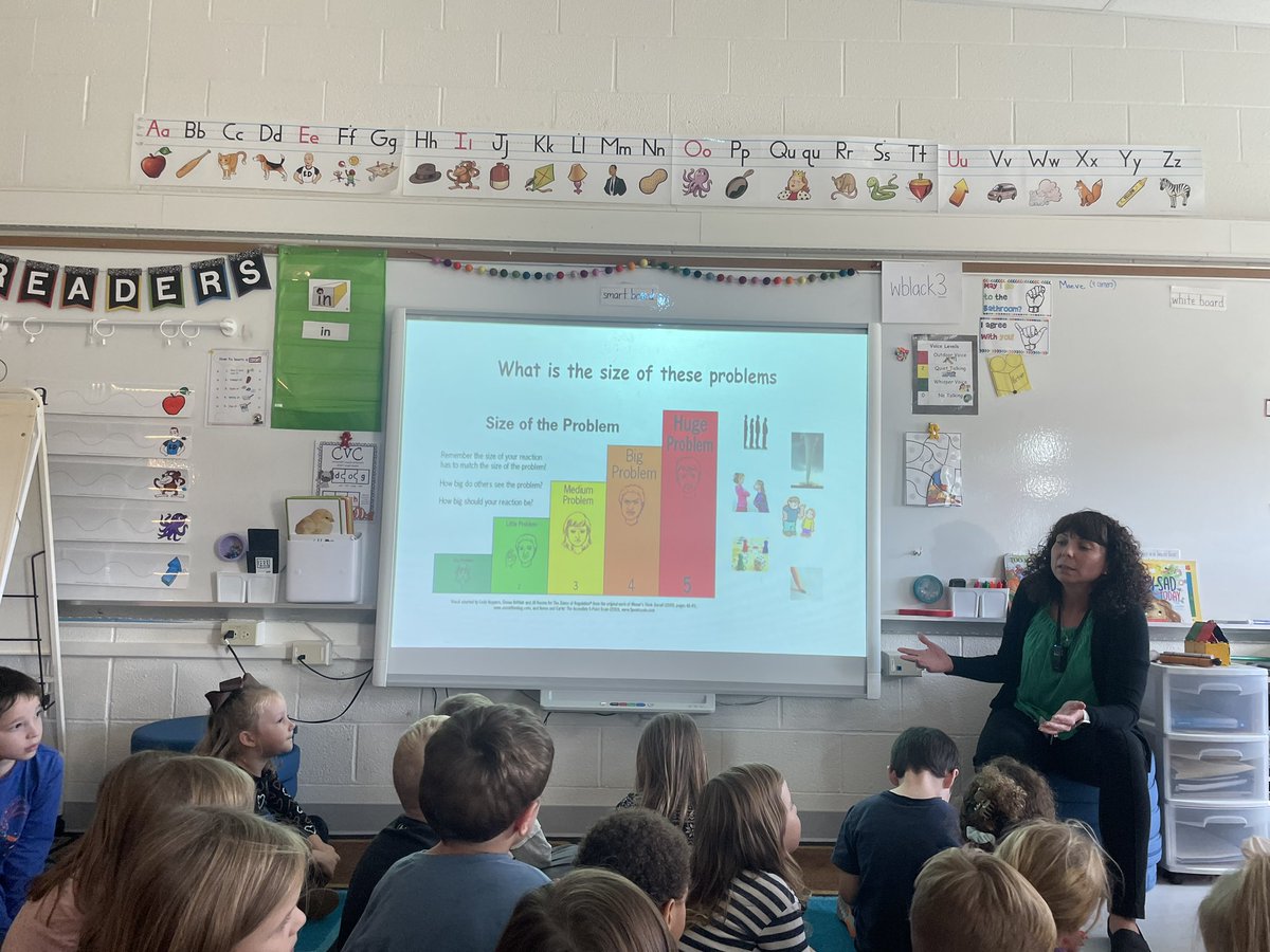 loadsoffunin121's tweet photo. We 💙 our lessons with Mrs. Butto! They are so valuable and applicable! Ask your child how to determine “the size of the problem” #WeAreProblemSolvers 👊🏼 https://t.co/NkzWWx6ssp