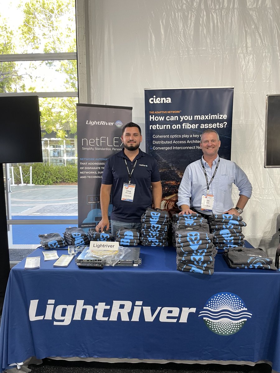 LightRiver_Co's tweet photo. We had a fantastic time connecting, learning, and networking with the best in the industry, including @Ciena, at NANOG 89. Here are some memorable moments from the event with our incredible team!
#NANOG89 #Networking #LightRiver #NetworkInfrastructure https://t.co/MjLXJHQ4SW