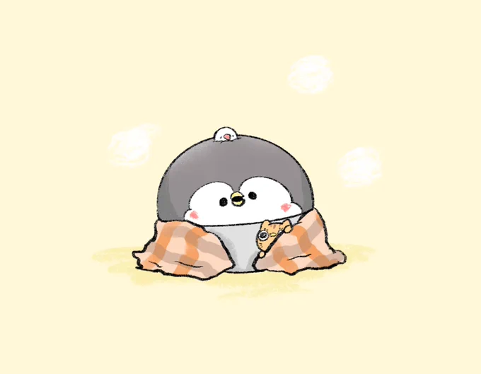 寝起きのちゃんぺんと猫ぺん