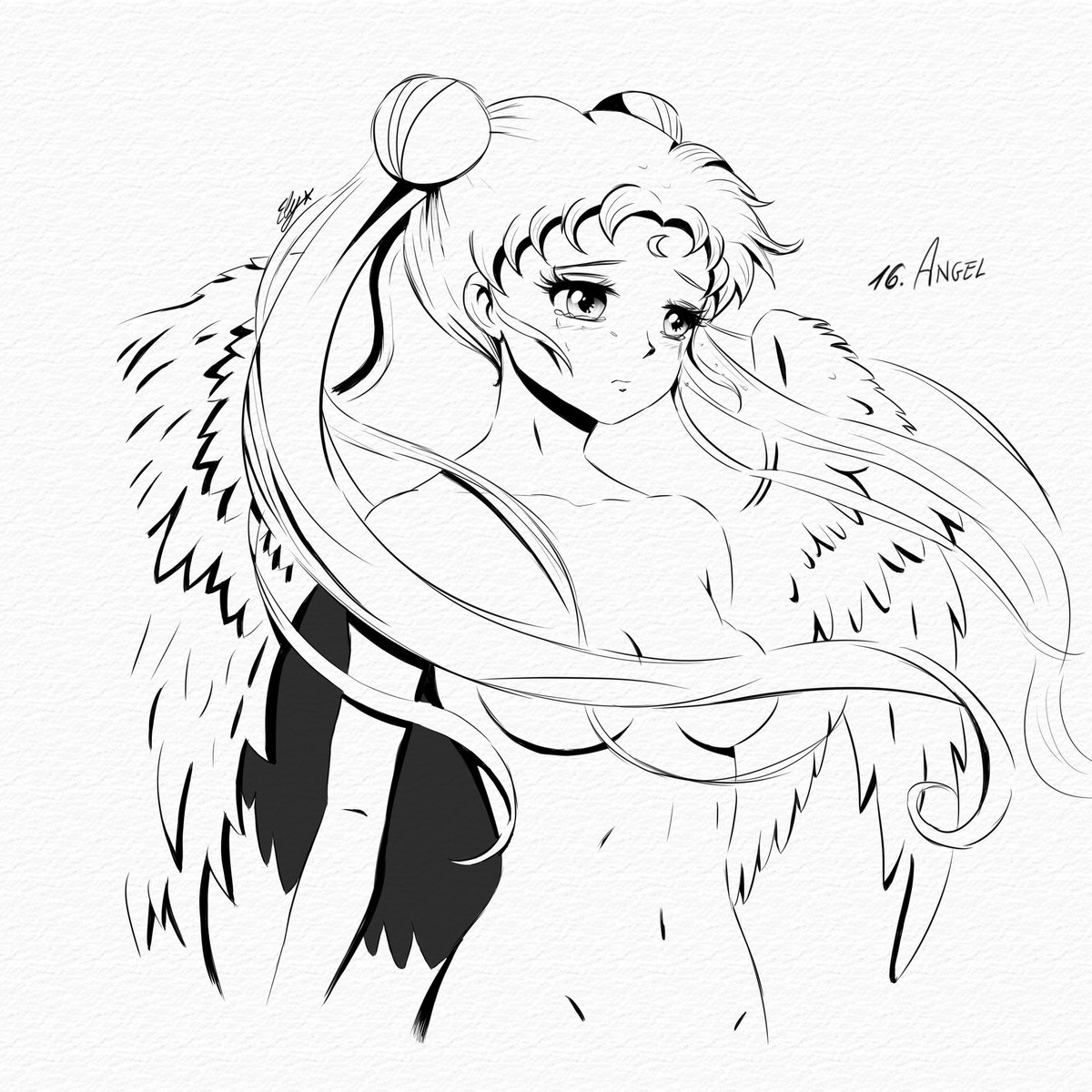 Ely_Auditore's tweet photo. Day 16: Angel 🪽 

#inktober2023 #inktober #SailorMoon #sailormooncrystal #inktoberangel #draw https://t.co/I9PztxtdKv