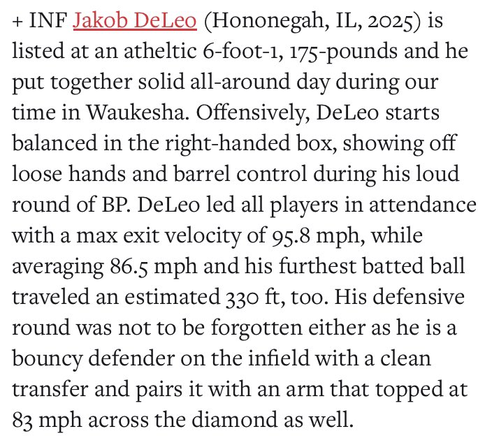 Thank you @PBRWisconsin for the amazing event and write up.  Looking forward to attending future showcases and tournaments.
<a href="/GRBRays/">GRB RAYS BASEBALL</a>    <a href="/HonoHS_Baseball/">Hononegah Baseball</a> 
 <a href="/CordioMax/">Max Cordio</a>