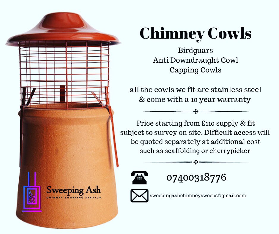 SweepingAsh's tweet image. Protect your chimney, whether you need a capping cowl, birdguard or anti downdraught cowl for your chimney, we have the solutions!! #bargoed #rhymney #tredegar #blackwood #treharris #merthyrtydfil #aberdare