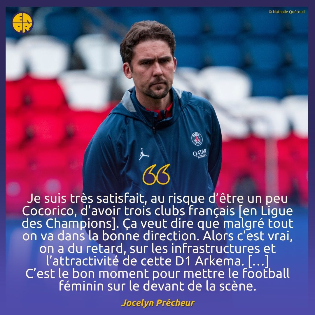 💬 La réaction du coach Jocelyn Prêcheur après la qualification du PSG en Ligue des Champions. (Propos recueillis par Bruno Ahoyo)