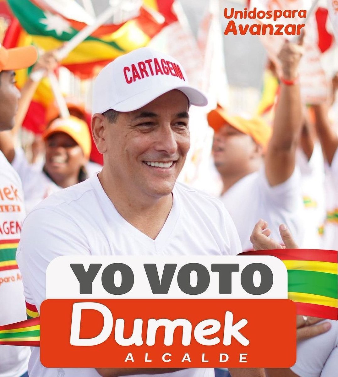 dumek_turbay's tweet photo. Estamos a casi 10 días de las elecciones y quiero manifestarle al actual Alcalde y a mis compañeros de debate, que si este 29 de octubre Dios y el pueblo nos favorece, vamos a gobernar PARA TODA #Cartagena. 

Pese a la andanada de ataques en nuestra contra, no existirán rencores, pasaremos la hoja de la violencia política para darle paso a la unión de voluntades, pues sólo así, construyendo desde el diálogo y el consenso, podremos avanzar como ciudad. 

Esto no acaba, seguiremos trabajando con la misma energía, cariño, alegría y humildad de siempre para lograr la victoria ✌🏽 #UnidosParaAvanzar ➡️
#DumekAlcalde 🗳✅️
