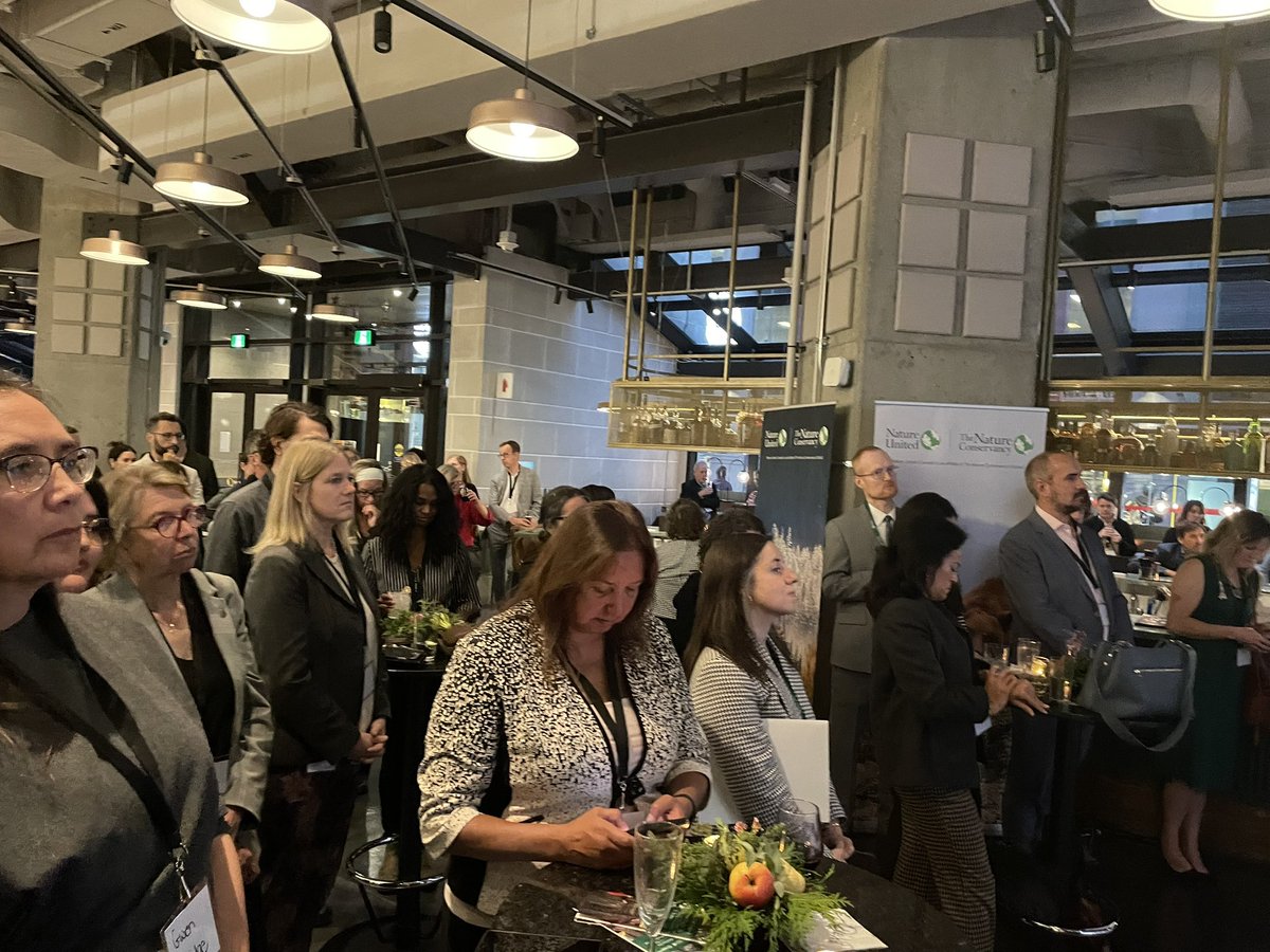 “Of all the areas of #ClimateAction and #CleanGrowth, Canada can and should be a global leader in accelerating nature-based climate solutions.” - Stewart Elgie of @SP_Inst speaking tonight at a reception with @natureunited_ca.