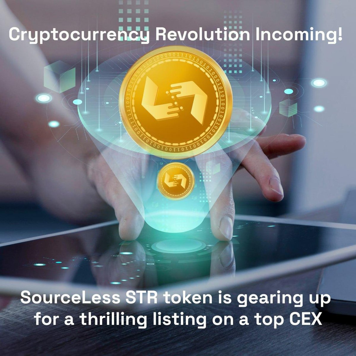 #Sourceless  announce the STR token #listing on #Lbank Exchange, bringing you closer to a decentralized world. Join us in shaping the future! 
#SourceLessInnovation #LBankListing  #CryptoInvesting  #altcoin #1000xgem #altcoinseazo