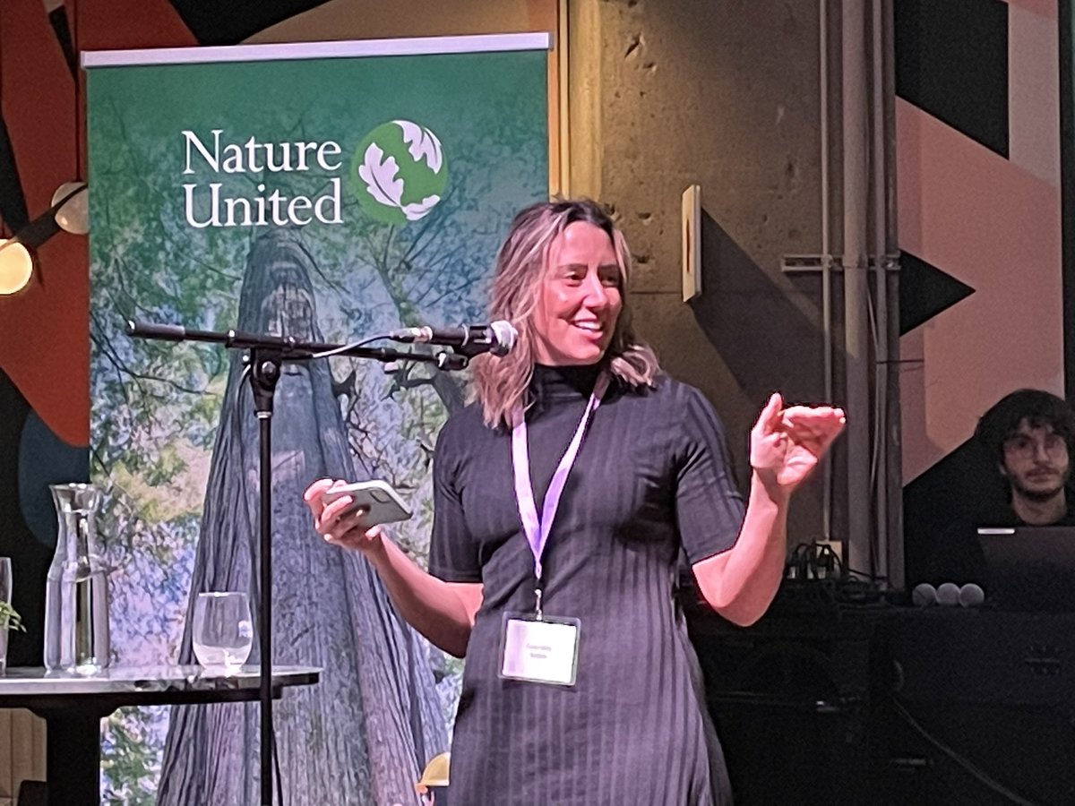MalorieBertrand's tweet photo. “There is a lot of money to go around but we have to create the pathways to help the money get to the ground and be invested in nature.” - Courtney Kehoe, Managing Director of the newly launched #NatureInvestmentHub https://t.co/e1GDcY1g08