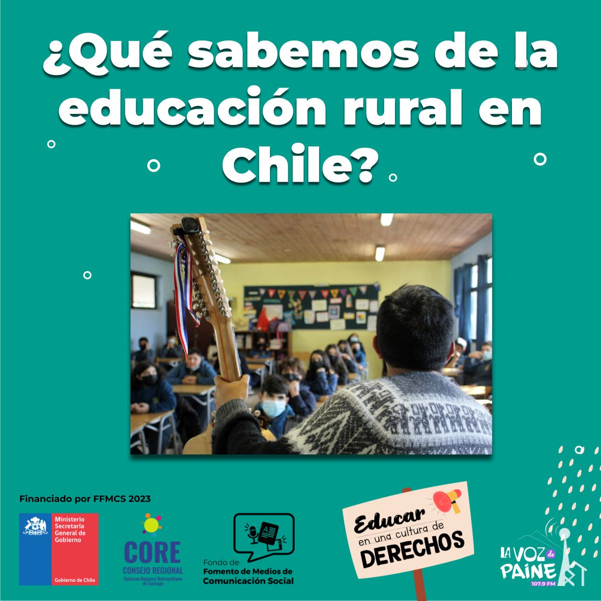 EducarPaine's tweet photo. 📚(1/2) JUEVES | 19 de octubre a las 19:30 horas | Cuarto Capítulo: Educación y pobreza en la ruralidad | Acompáñanos a través de la 107.9 @lavozdepaine y sus Redes Sociales para ser parte del cuarto capítulo del programa “Educar en una Cultura de Derechos”
#DDHH
#Paine
#FFMCS https://t.co/UJuPek0EHq