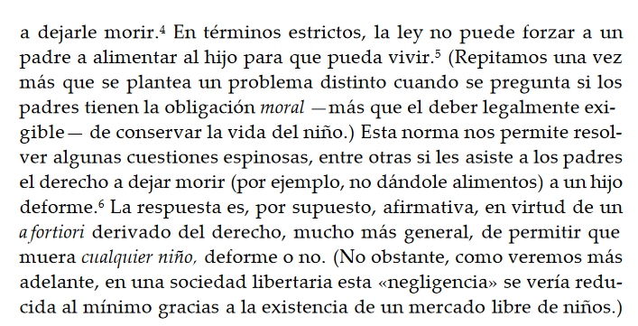 fwasserm's tweet photo. Limones nos mandó a leer el cap. 14 del libro "La ética de la libertad de Rothbard" que es como una guía intelectual del mileismo. Dice esto: https://t.co/CRAiFGTzr2