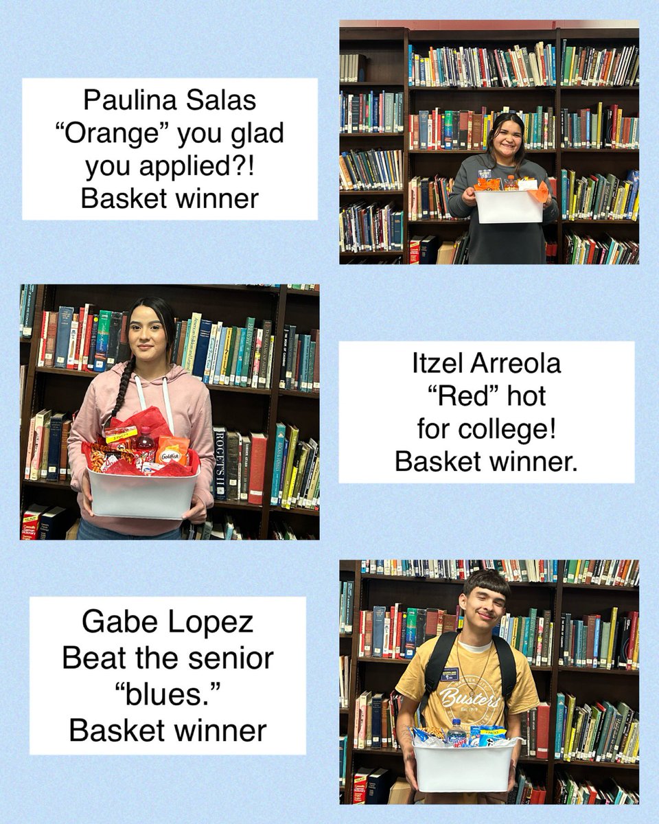 This year our kids got entries for participating in questions and applying to colleges and then their names got drawn to win color themed snack baskets! We had so much fun with our APPLY KS event! #inthearena #spartans216 #applyks