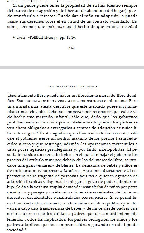 fwasserm's tweet photo. Limones nos mandó a leer el cap. 14 del libro "La ética de la libertad de Rothbard" que es como una guía intelectual del mileismo. Dice esto: https://t.co/CRAiFGTzr2