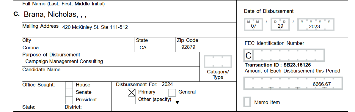 gadflypod's tweet photo. Quick question for the @CornelWest campaign (@peterdaou). Why was Nick Brana paid out $6,666.67 for campaign management consulting a month and a half after Dr. West left the MPP ticket &amp; nearly a month after Dr. Stein took over campaign management? https://t.co/qpWEoUcnpA