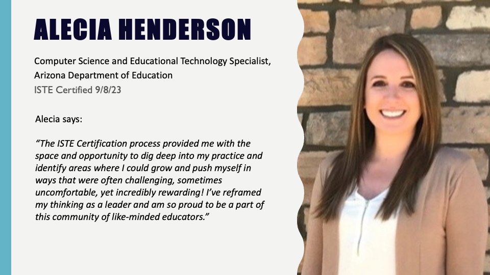 Reppin' AZ Dept of Ed like a BOSS! Congrats <a href="/A_HendersonAZ/">Alecia Henderson</a> on earning your #ISTECert!