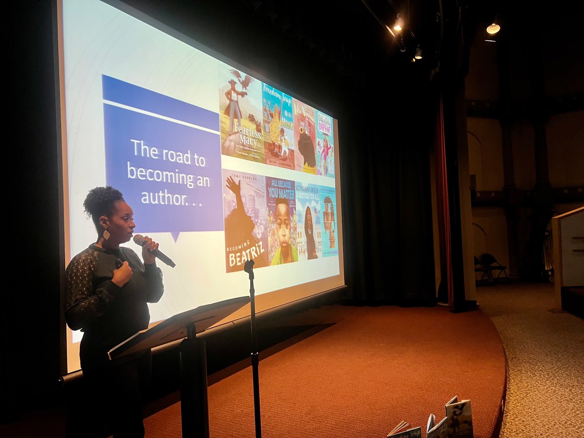 AISPrincipal's tweet photo. We had a wonderful visit today from author Tami Charles! @TamiWritesStuff #AISPride https://t.co/uV5x9penh9