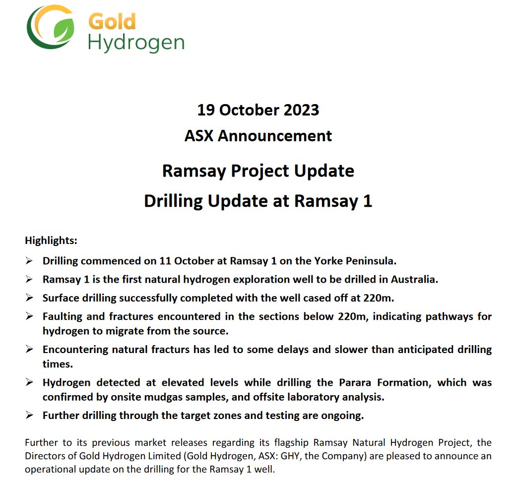 Gold Hydrogen Ltd tweet media