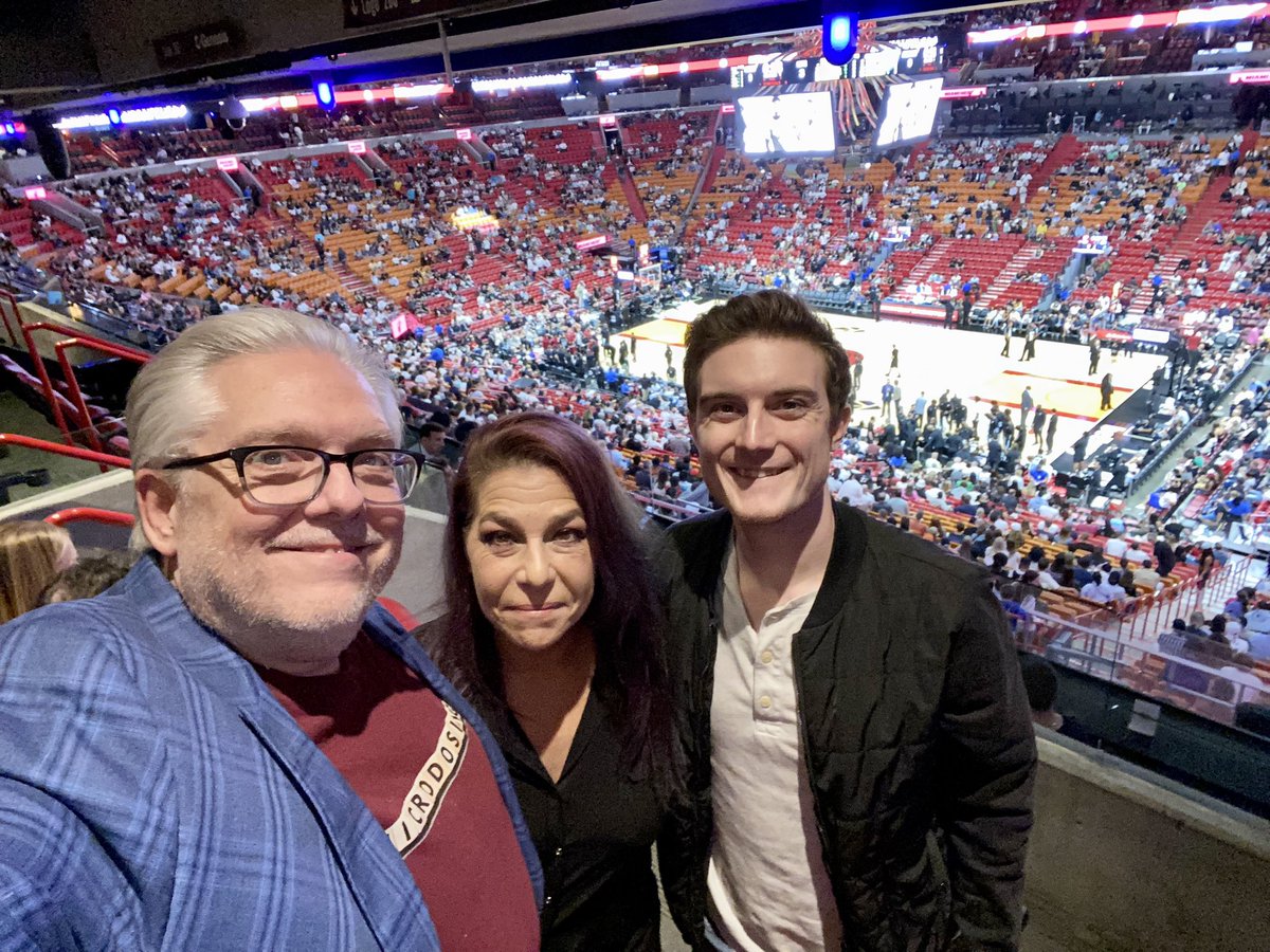 Out at the Heat game in Miami tonight! Let’s go Miami!!!