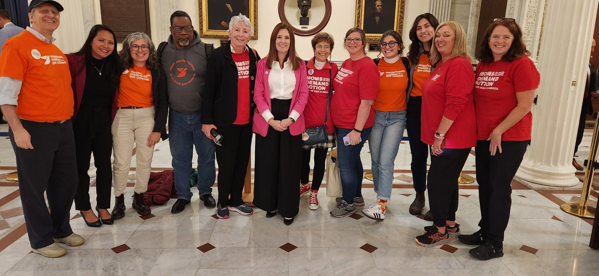 HannahBard75's tweet photo. Exciting day at the State House with the House passing of H.4135, An Act Modernizing Firearm Laws. Now on to the Senate! @_kayleemccord @BUSurgEquity @ramos4rep @teamtram @MACoPGV @MomsDemand https://t.co/7EbQQjaSxE