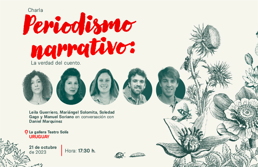 soledadgago's tweet photo. Este sábado a las 17:30 vamos a estar charlando sobre periodismo con Leila Guerriero, @mariangelsolom1, Manuel Soriano y Daniel Marquínez, de @FundacionGabo por el @FestivalGabo en Montevideo. Es en el @TeatroSolis con entrada libre. ¡Vayan!❤️ https://t.co/ChqBVew85c