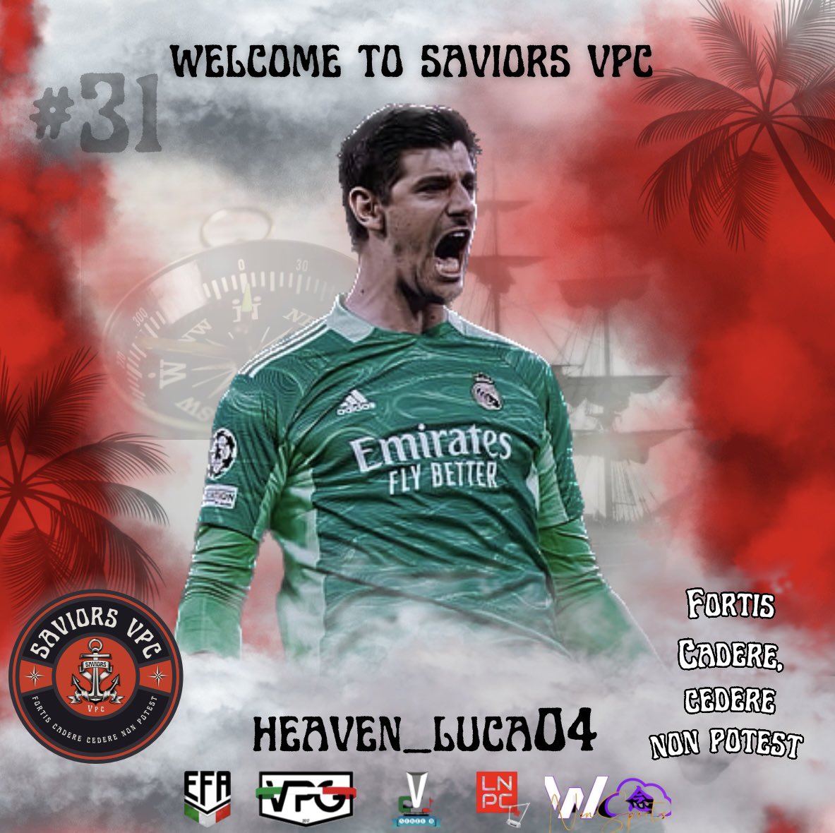 L’annuncio è arrivato con qualche giorno di ritardo, ma ecco @liuksullabase ! 
Nuovo portiere pronto a difendere la porta dei Saviors! ⚓️❤️‍🔥