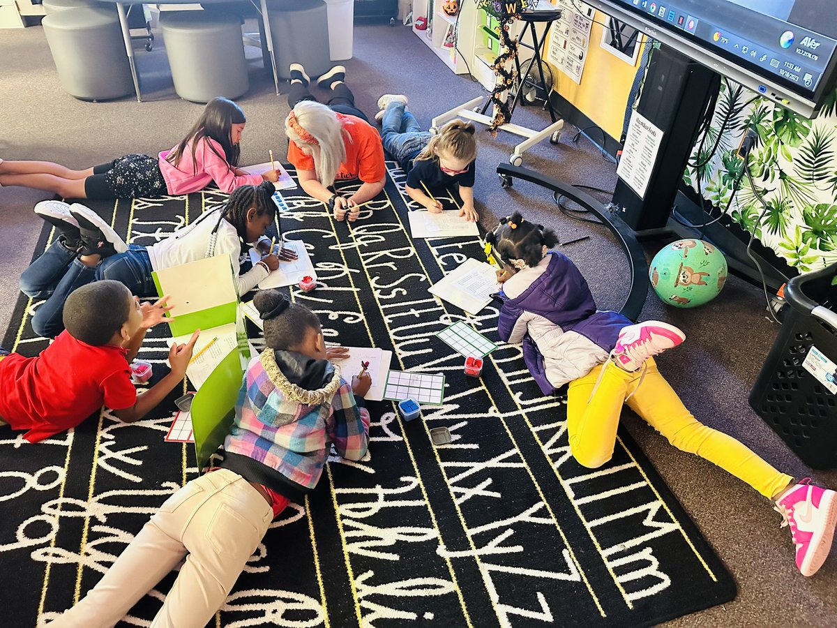 Sometimes you just have to get away from desks and tables and do math on the floor! 
#AubreyProud #InspiringChaps #InspiringHope