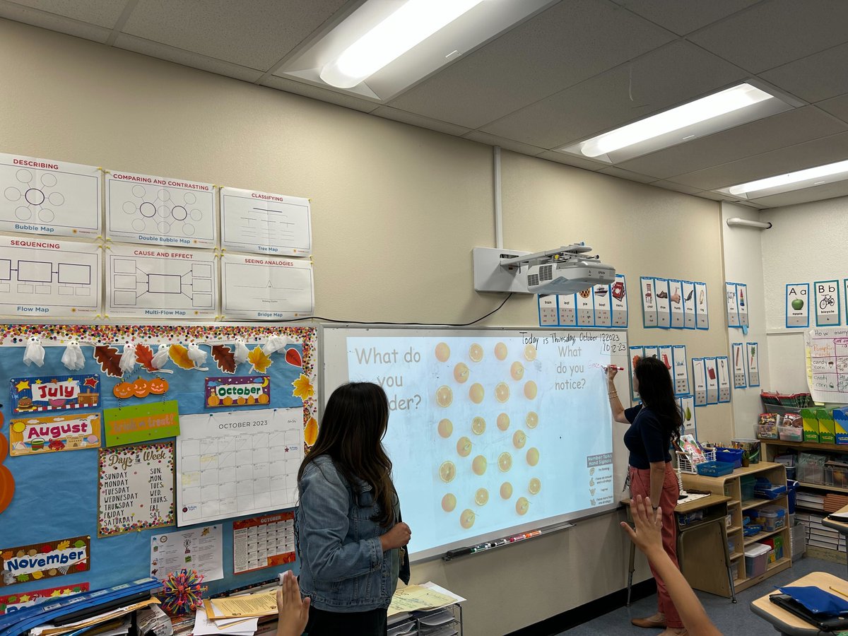 A look into our recent Montebello USD Lab Day at Suva Elementary School! We had a great time working with the 'Notice and Wonder' routine in 2nd and 4th grade classrooms! 🌟🔍🧮 #MathExploration#UCLAMathProject #UCLACenterX#LearningIsFun