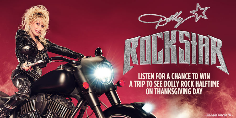 WBWN's tweet photo. Make sure to listen to B104 weekdays for the 3 national keywords to #Text2Win a trip for 2 to see @DollyParton rock halftime on Thanksgiving Day in Dallas! Details here: https://t.co/TrmhtNV3Hm https://t.co/WN2hKP5DUP