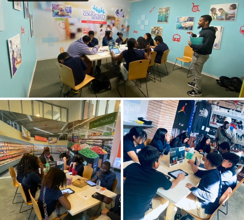 ecin4e's tweet photo. Day 2 of JA Finance Trip and our awesome Ts are transforming the way our Ss perceive and engage with Math, making it more  meaningful and highly relevant. When asked if any of them struggled living as “adults”, our scholars🙋‍♀️🙋🙋‍♂️ @PGCPSMSHSMath @cook_tiwana @oxonhillmiddle https://t.co/9gUL0Rmn7X