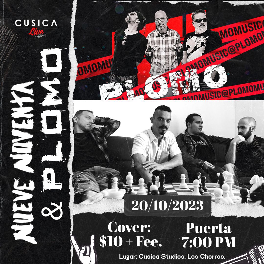 Nueve Noventa y Plomo se presentarán en los espacios de Cúsica Studios diariolavoz.net/2023/10/18/nue…