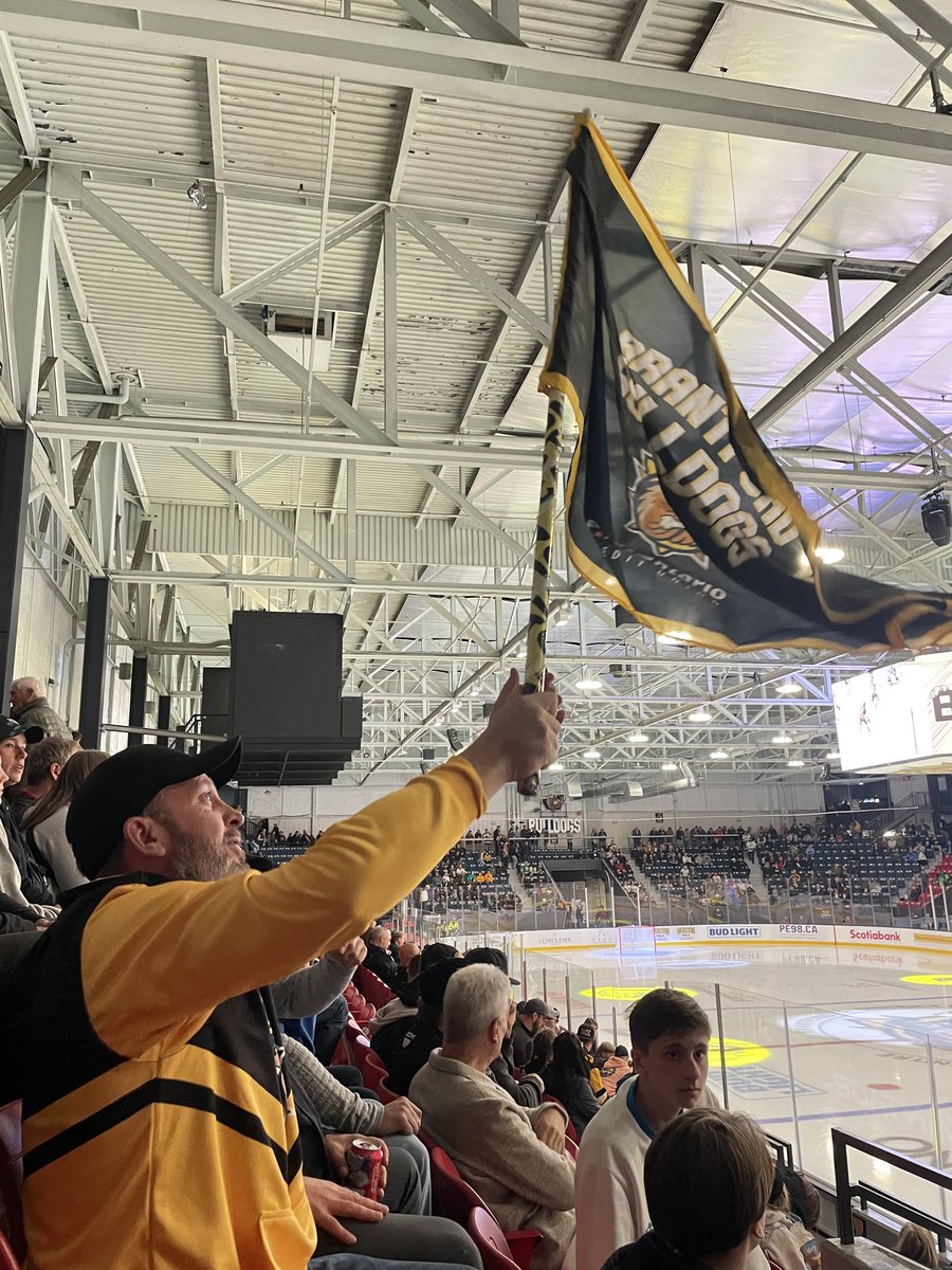 ⁦<a href="/BulldogsOHL/">Brantford Bulldogs</a>⁩  spirit of the game in Section 104 seats 7-13