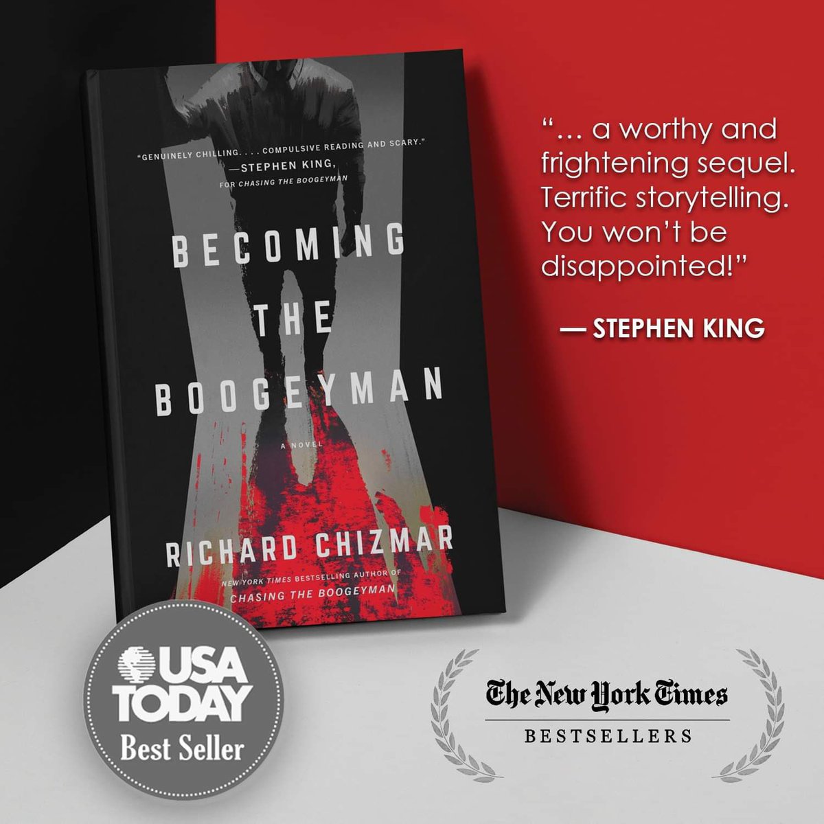 BECOMING THE BOOGEYMAN hit both the New York Times and USA Today bestseller lists this evening. A huge thank you to all of you for helping it get there. No other writer has a better team of readers supporting him, and I’m so grateful for each and every one of you.