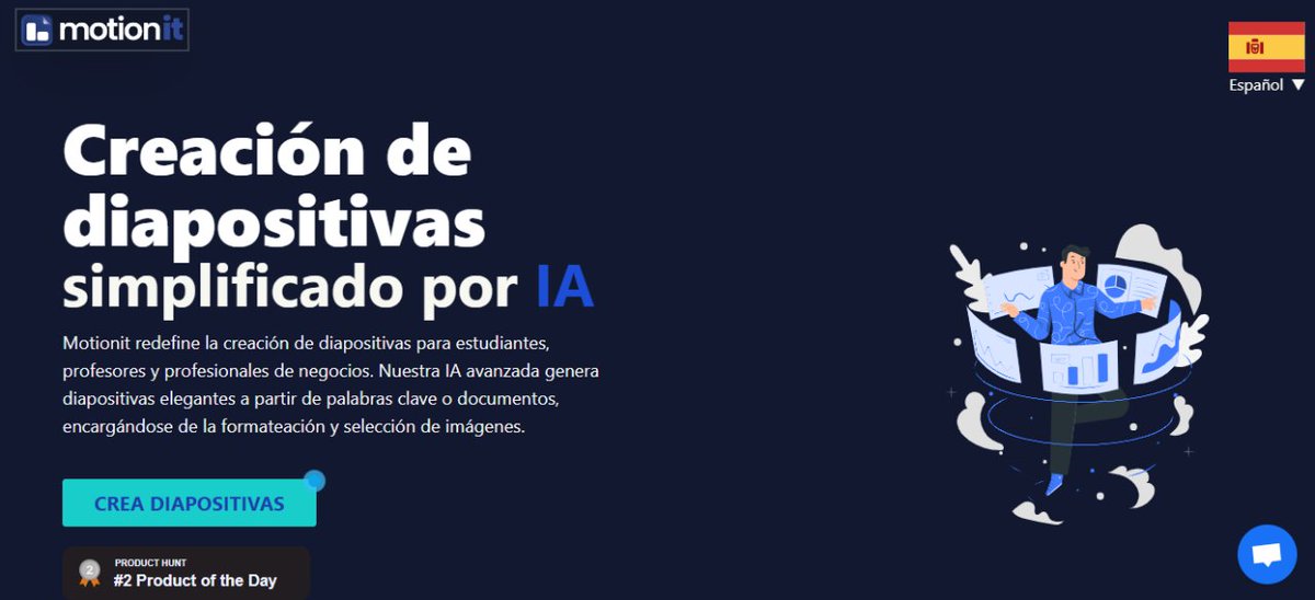 TrascendIT's tweet photo. 4. #MotionitAI (#Fremium) 🎥

Es una herramienta creación de #diapositivas elegantes con #IA a partir de palabras clave o documentos, dirigida a estudiantes, profesores y profesionales de negocios.  La versión gratuita ofrece una selección limitada de animaciones y #plantillas. https://t.co/Xm6njpIZ0A